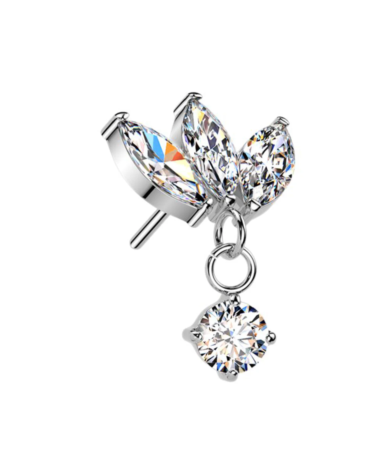 CZ 3 Marquise Dangle - Image 2