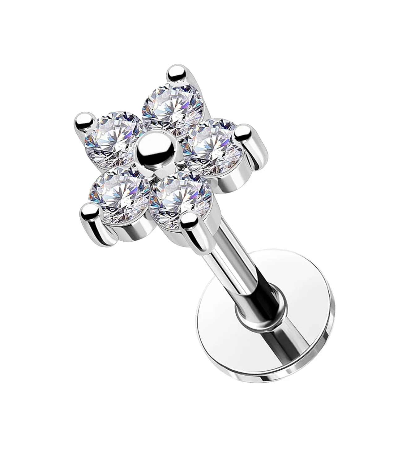 5MM Cubic Zirconia Flower - Image 2