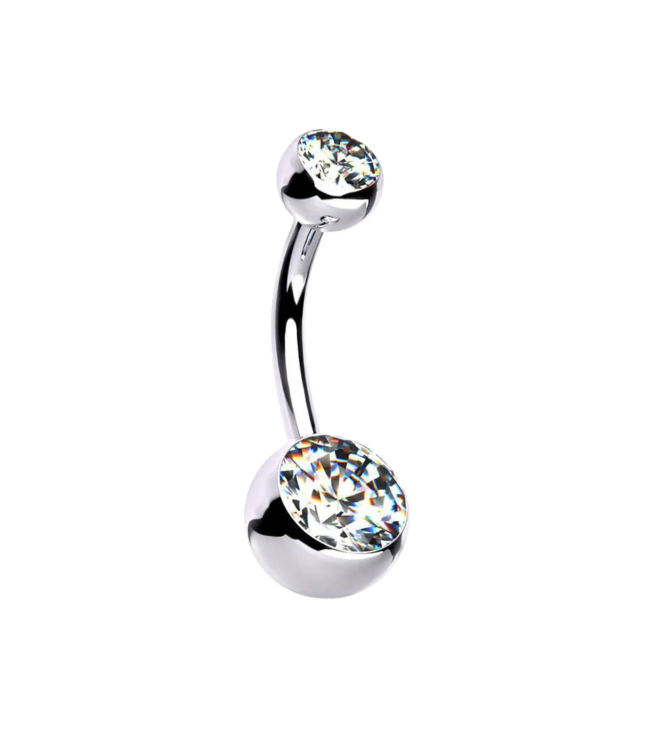 5MM/8MM Double Crystal Barbell - Image 2