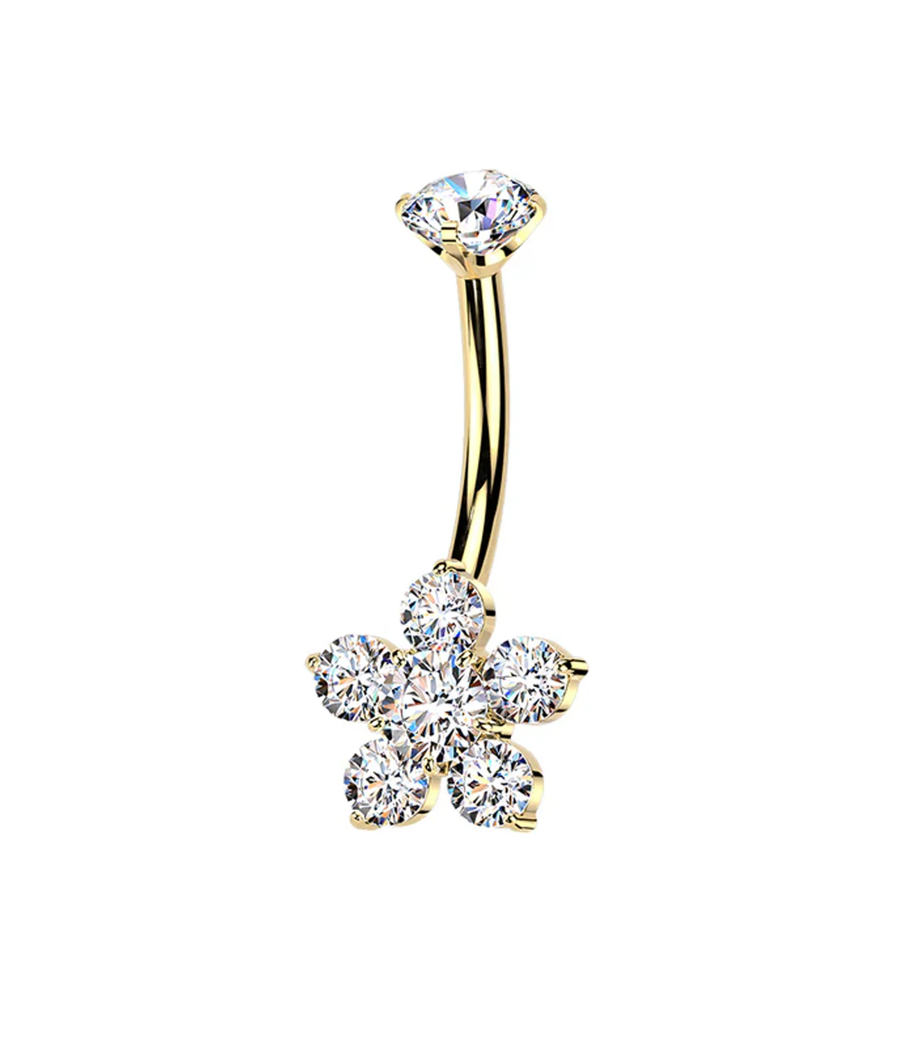 Crystal Flower Barbell - Image 2