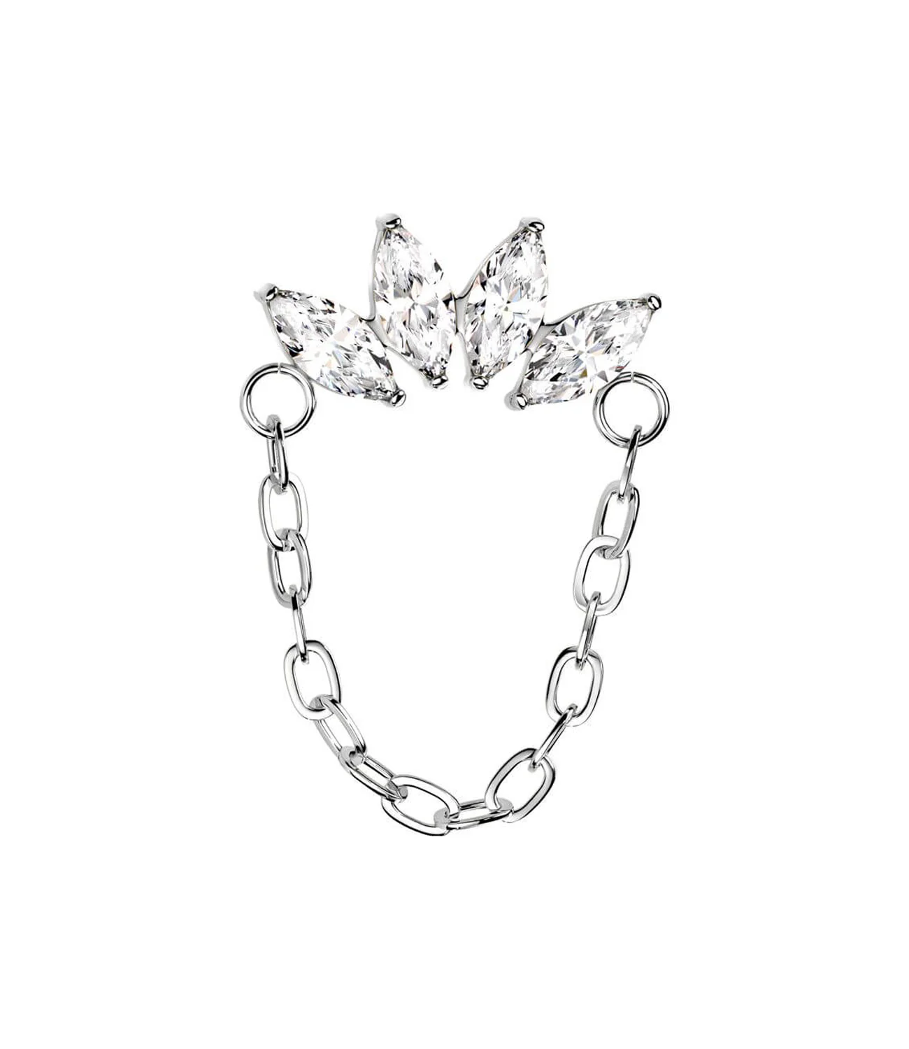 CZ 4 Marquise with Chain