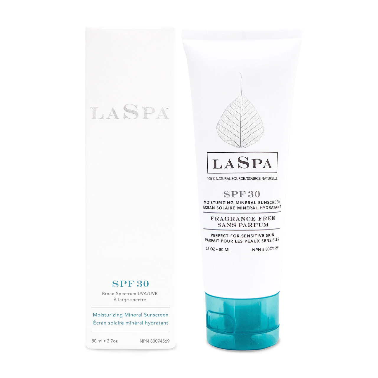 LASPA Moisturizing Mineral Sunscreen SPF 30